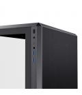 Caja ordenador gaming einarex zm800 matx rgb cristal templado negra