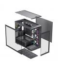Caja ordenador gaming einarex zm800 matx rgb cristal templado negra