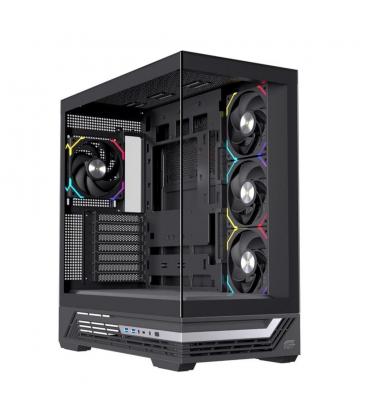 Caja ordenador gaming einarex s800 atx rgb cristal templado negra