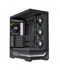 Caja ordenador gaming einarex s800 atx rgb cristal templado negra