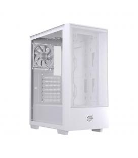 Caja ordenador gaming einarex p100 core atx cristal templado blanca