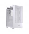Caja ordenador gaming einarex p100 core atx cristal templado blanca