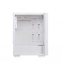 Caja ordenador gaming einarex p100 atx rgb cristal templado blanca