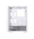 Caja ordenador gaming einarex p100 atx rgb cristal templado blanca