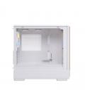 Caja ordenador gaming einarex pm400 atx rgb cristal templado blanca