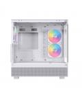 Caja ordenador gaming einarex s500 rgb atx cristal templado blanca
