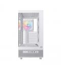 Caja ordenador gaming einarex s500 rgb atx cristal templado blanca