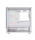 Caja ordenador gaming einarex s500 rgb atx cristal templado blanca