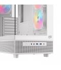 Caja ordenador gaming einarex s500 rgb atx cristal templado blanca