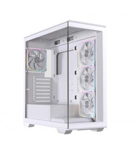 Caja ordenador gaming einarex s700 rgb atx cristal templado blanca