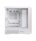 Caja ordenador gaming einarex p800 atx rgb cristal templado blanca