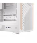 Caja ordenador gaming einarex p800 atx rgb cristal templado blanca