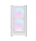 Caja ordenador gaming einarex pm150 matx rgb cristal templado blanca