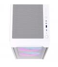 Caja ordenador gaming einarex pm150 matx rgb cristal templado blanca