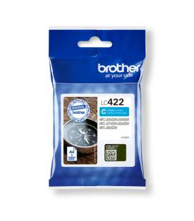 Cartucho de tinta original brother lc-422/ cian