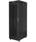 ARMARIO LANBERG RACK 19" 27U 800X1200 PUERTA MESH CON LCD FLAT PACK NEGRO