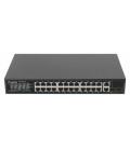 Lanberg RSFE-24P-2C-250 switch No administrado Gigabit Ethernet (10/100/1000) Energía sobre Ethernet (PoE) 1U Negro