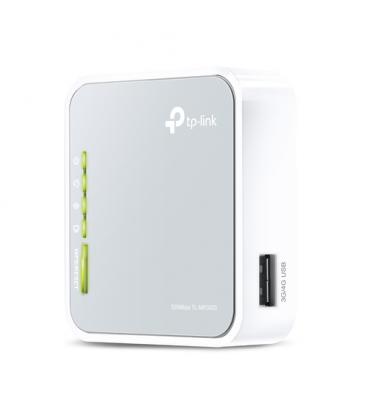 TP-Link TL-MR3020 router inalámbrico Ethernet rápido Banda única (2,4 GHz) 4G Plata, Blanco