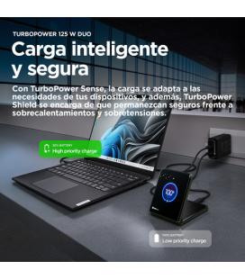 Motorola TurboPower 125W Duo Charger Universal Negro Corriente alterna Carga rápida Interior