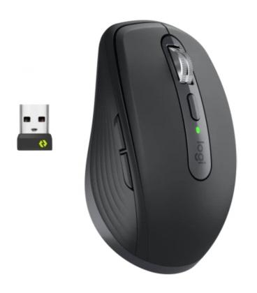 Ratón inalámbrico logitech mx anywhere 3s for business/ batería recargable/ hasta 8000 dpi/ grafito