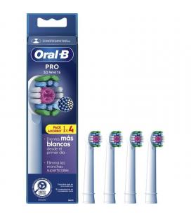 Cabezal de recambio braun para cepillo braun oral-b 3d white/ pack 4 uds
