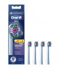 Cabezal de recambio braun para cepillo braun oral-b 3d white/ pack 4 uds