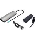 Docking station startech usb tipo c 8 en 1 + cargador 100w
