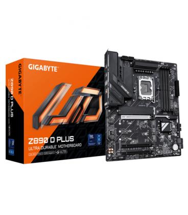 GIGABYTE Z890 D PLUS Placa Base – Compatible con procesadores Intel Core Ultra (Serie 2), VRM de 12+1+2 fases, hasta 9466 MHz DD