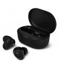 Auriculares bluetooth philips tat1300bk con estuche de carga/ autonomía 6h/ negros