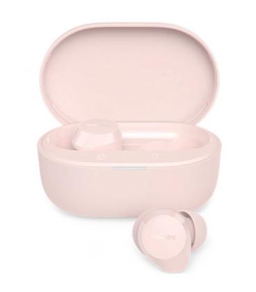 Auriculares bluetooth philips tat1300pk con estuche de carga/ autonomía 6h/ rosas