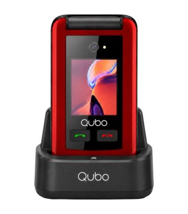 Teléfono móvil qubo x-247rdc 4g para personas mayores/ rojo
