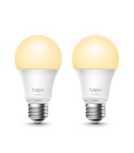 Bombilla inteligente tp-link tapo l510e/ casquillo e27/ 8.7w/ 806 lúmenes/ 2700k/ pack 2