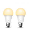 Bombilla inteligente tp-link tapo l510e/ casquillo e27/ 8.7w/ 806 lúmenes/ 2700k/ pack 2