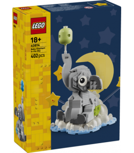 Lego bebé elefante en el cielo