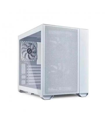 Caja ordenador gaming lian li o11 air mini atx cristal templado blanco