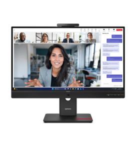 Monitor led 23.8 pulgadas lenovo thinkvision t24 - 4v ips - fhd - dp - hdmi - vga - 120hz - 4ms - vesa 100x100 - webcam