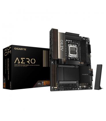 Placa base gigabyte gigabyte x870e aero x3d dark wood am5 atx - 4x ddr5 - 4x sata3