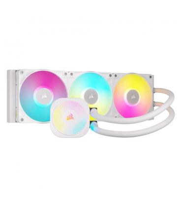Kit refrigeracion liquida corsair titan 360 rx rgb icue link 3x 120mm blanco