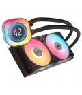Kit refrigeracion liquida corsair icuelink titan240rx lcd aio rgb 2x 120mm negro