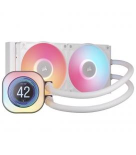 Kit refrigeracion liquida corsair icuelink titan240rx lcd aio 2x 120mm blanco