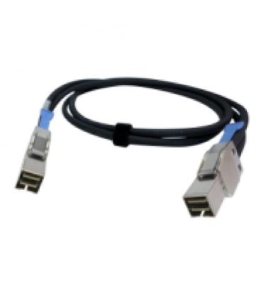 Cable mini sas qnap 1m - macho - macho - negro