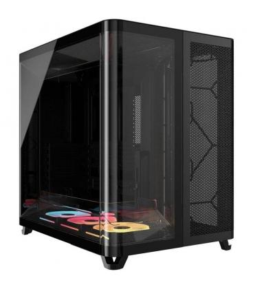 Caja ordenador gaming corsair air 5400 lx - r rgb icue atx cristal templado negra
