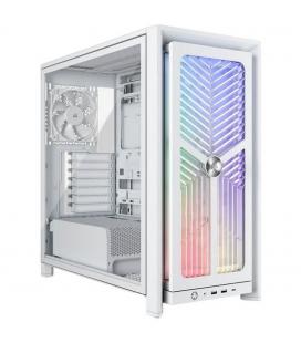 Caja ordenador gaming corsair frame 4000x rs atx cristal templado blanca