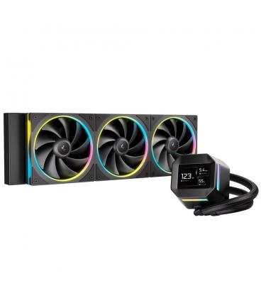 Kit refrigeracion liquida deepcool lm360 led rgb 3x 120mm negro