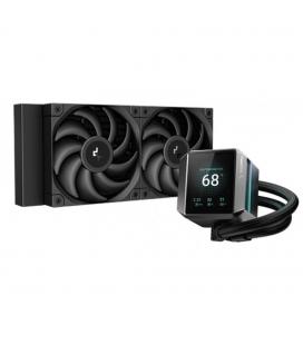 Kit refrigeracion liquida deepcool mystique 240 display 2.8 pulgadas 2x 120mm negro