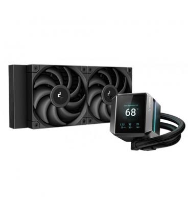 Kit refrigeracion liquida deepcool mystique 240 display 2.8 pulgadas 2x 120mm negro