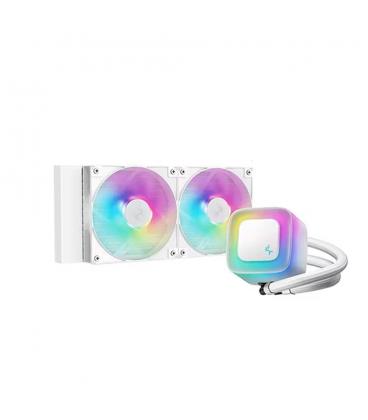 Kit refrigeracion liquida deepcool le240 v2 argb 2x 120mm blanco