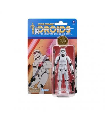 Figura hasbro star wars droids the adventures of r2 - d2 and c - 3po stormtrooper