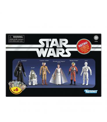 Figuras hasbro star wars retro collection 6 unidades