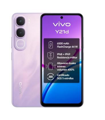 Vivo y21d 4gb(+4) 128gb 6.68" ip69 lavanda purple